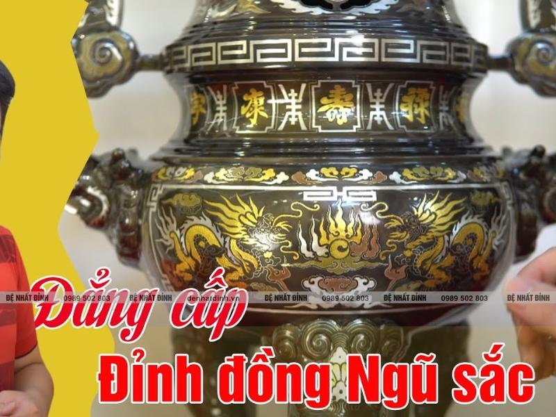 Đỉnh đồng khảm ngũ sắc tại Đệ Nhất Đỉnh