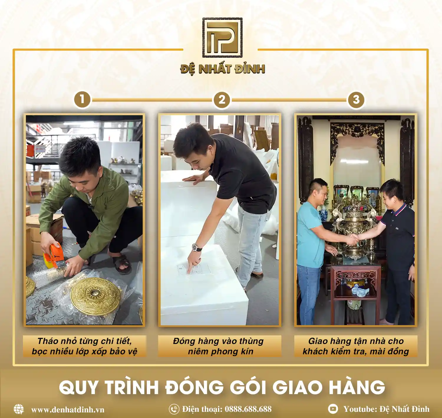 Quy trình đóng gói tại thương hiệu Đệ Nhất Đỉnh